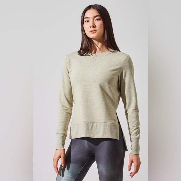 MPG Recoup TENCEL Modal Relaxed Side Slit Pullover Lounge Ocean Blue. Sz: Large. - Picture 11 of 13